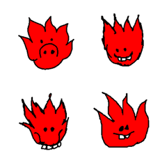 [LINE絵文字] Am i a Fire？？の画像