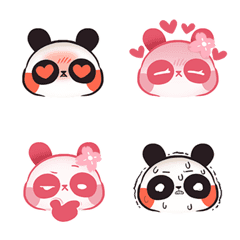 [LINE絵文字] couple panda 1の画像