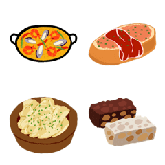 [LINE絵文字] スペインの食絵文字の画像