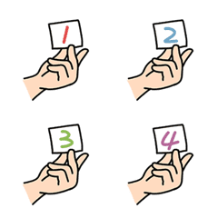 [LINE絵文字] finger digit number numberの画像