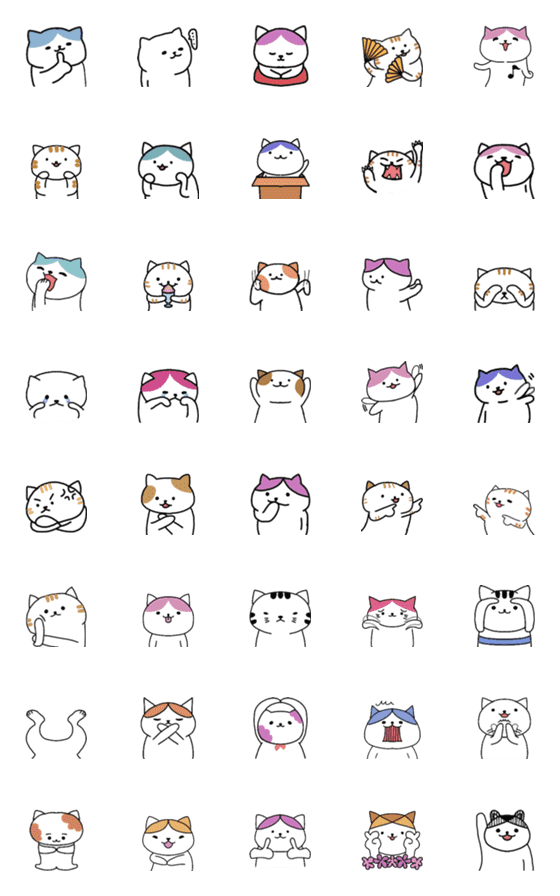 [LINE絵文字]Cat Foreverの画像一覧