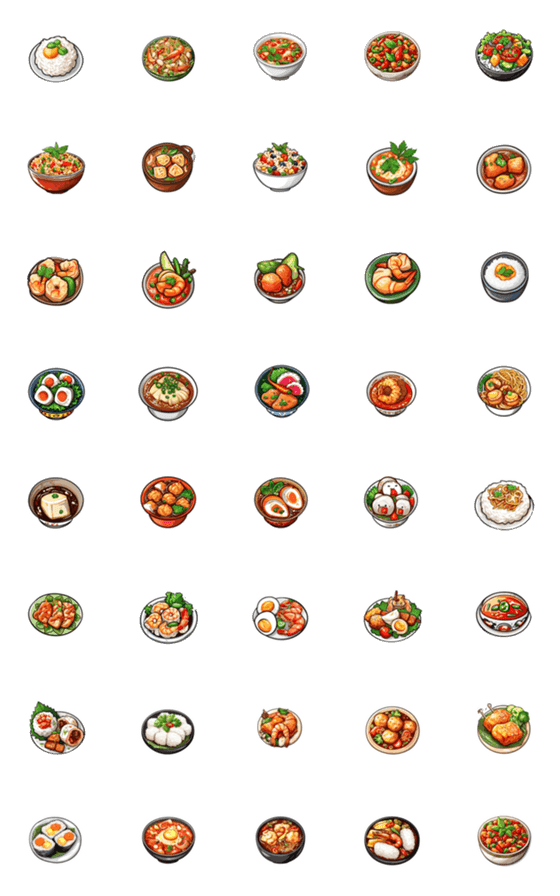 [LINE絵文字]Street foodの画像一覧