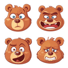 [LINE絵文字] Little Bear, various moodsの画像