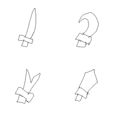 [LINE絵文字] Low quality melee Weaponの画像