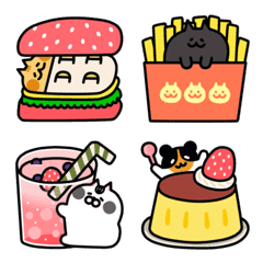 [LINE絵文字] JiangZi Meow - strawberry catの画像