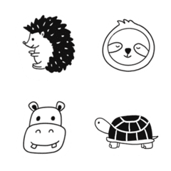 [LINE絵文字] All animals are in happy zoo.の画像