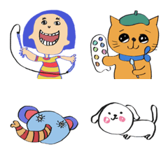 [LINE絵文字] Childrens drawings2の画像