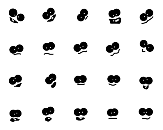 [LINE絵文字]I have eyes and two teethの画像一覧