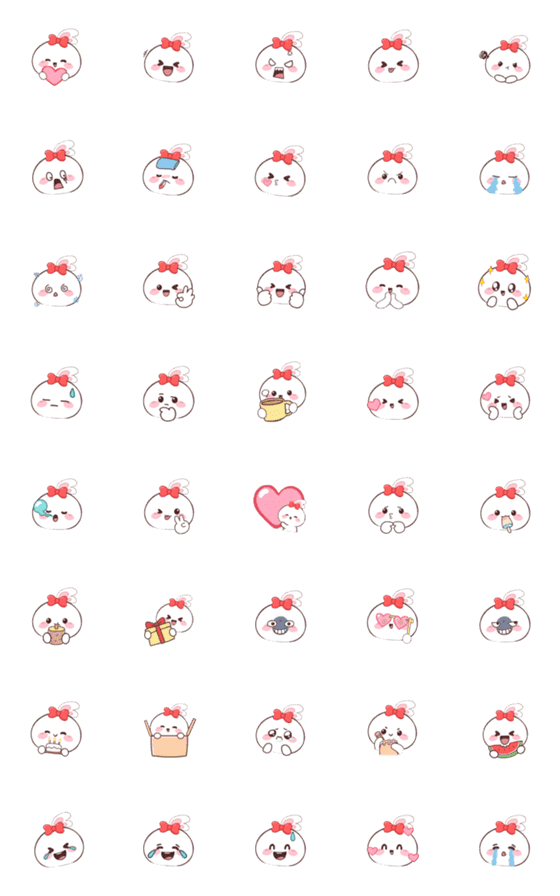 [LINE絵文字]Red Ribbon (Emoji)の画像一覧