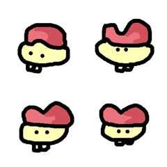 [LINE絵文字] Hat,Two teeth cartoonの画像