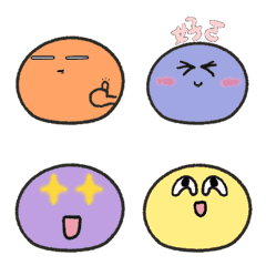 [LINE絵文字] YC's cute slimes emojiの画像