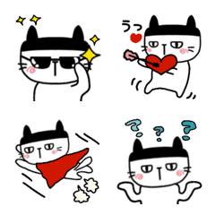 [LINE絵文字] どうも。パッツンねこです♡②の画像