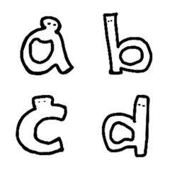 [LINE絵文字] Alphabets with Bigmouthの画像