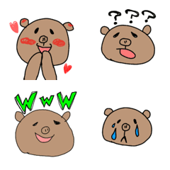 [LINE絵文字] ブタクマの画像