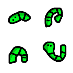 [LINE絵文字] Ugly green wormの画像