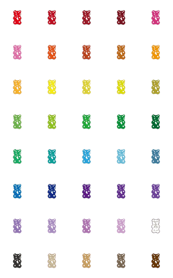 [LINE絵文字]Gummy bearrrの画像一覧