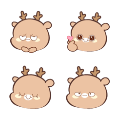 [LINE絵文字] Mocca Deer 2 (Emoji)の画像