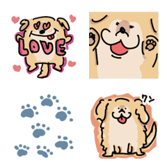 [LINE絵文字] cute my dog！！の画像