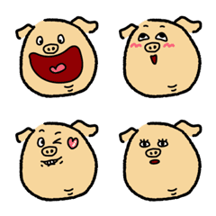 [LINE絵文字] Piggy's Dailyの画像