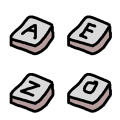 [LINE絵文字] A-Z Keyboard buttonの画像