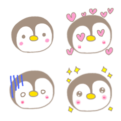 [LINE絵文字] penguin face emojiの画像