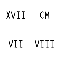 [LINE絵文字] Roman numerals-MMXXIVの画像