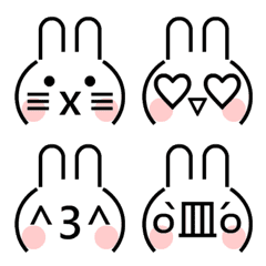 [LINE絵文字] Q Rabbit Emoticonsの画像