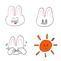 [LINE絵文字] うさぎさんの感情絵文字の画像