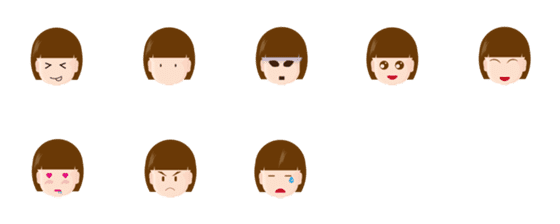 [LINE絵文字]little girl emoji 2024の画像一覧