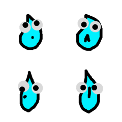 [LINE絵文字] Ugly water dropの画像