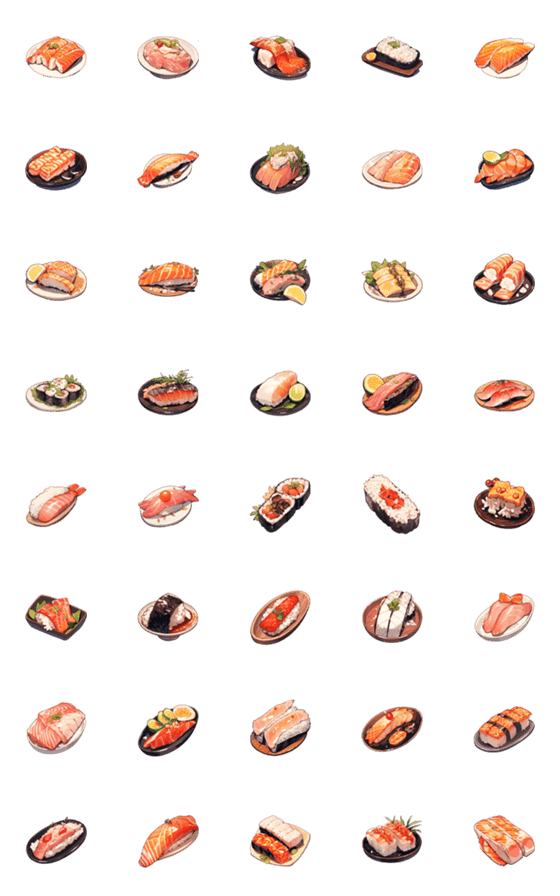 [LINE絵文字]conveyor belt sushiの画像一覧