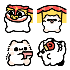 [LINE絵文字] Akunya and Maonya's dragon year emojiの画像