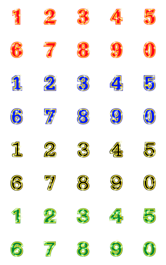 [LINE絵文字]Number emoji 104の画像一覧