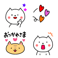 [LINE絵文字] 【気持ち伝わる♡猫ちゃん】毎日絵文字の画像