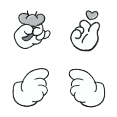 [LINE絵文字] Cartoon Handsの画像