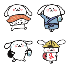 [LINE絵文字] White White puppy5の画像