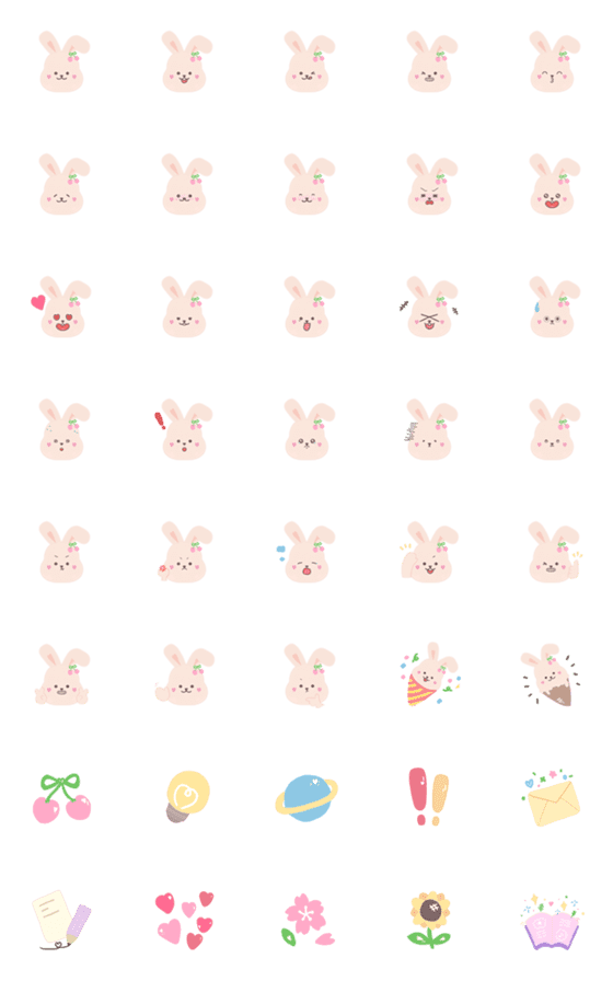 [LINE絵文字]Cherry's Friends Emoji 3.0の画像一覧