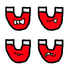 [LINE絵文字] Magnet with teethの画像