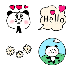 [LINE絵文字] 【cute♡毎日ぱんだ＊＊】の画像