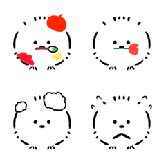 [LINE絵文字] Loose and fluffy Shimaenaga 3の画像