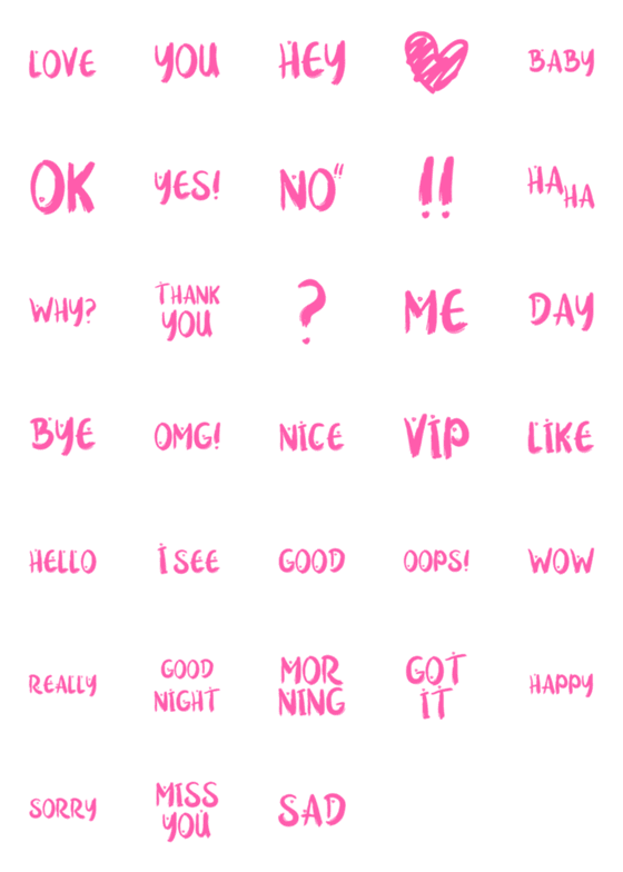 [LINE絵文字]Valentine Easy mood emotions V.2の画像一覧