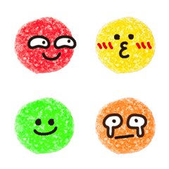 [LINE絵文字] colorful cute candy emojiの画像