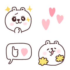 [LINE絵文字] 【ゆるーく活躍できるクマしゃん】の画像