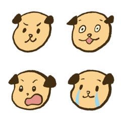 [LINE絵文字] Mango dog Emojiの画像