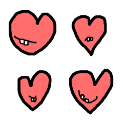 [LINE絵文字] Heart with teethの画像