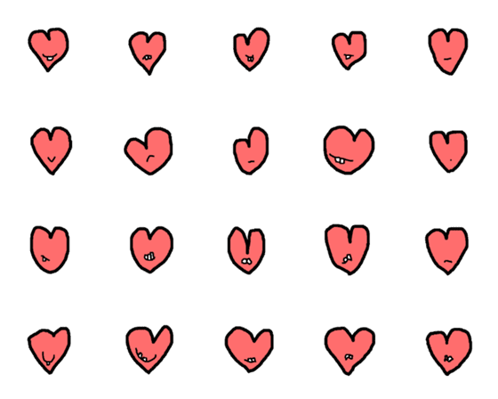 [LINE絵文字]Heart with teethの画像一覧