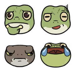 [LINE絵文字] Greenko and his friends - Emoji Vol.1の画像