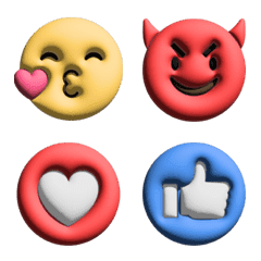 [LINE絵文字] Bua : 3D Emojiの画像