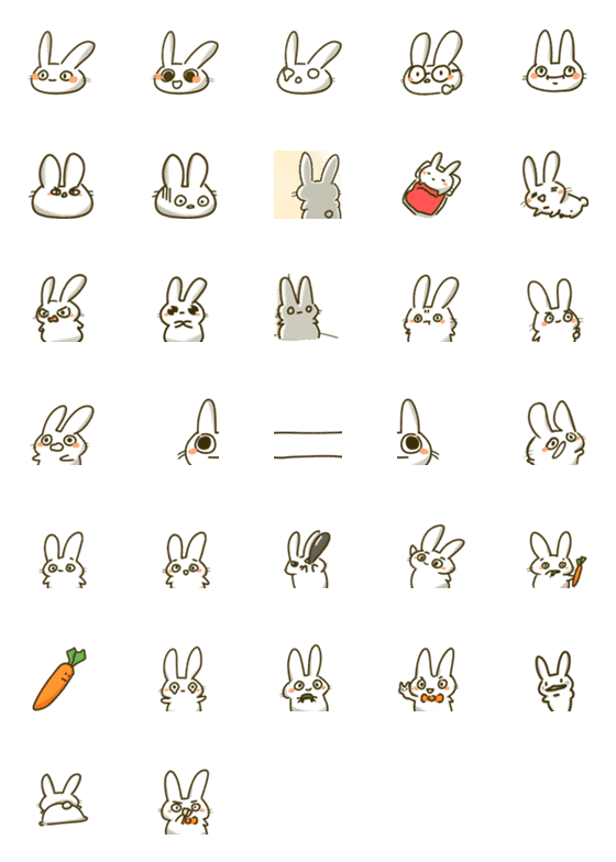 [LINE絵文字]zerstrom rabbitの画像一覧