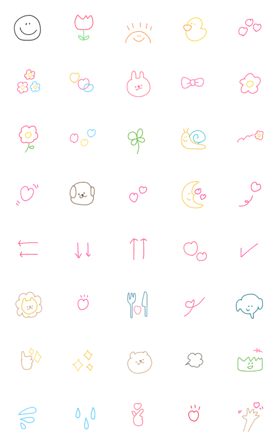 [LINE絵文字]○らくがき○の画像一覧